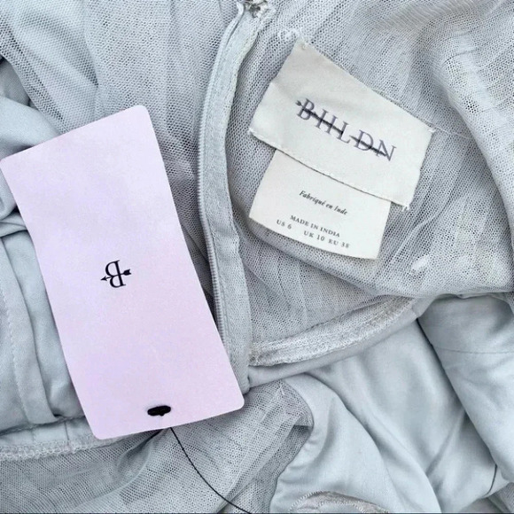 NWT Anthropologie Isabel Maxi Dress Sequins Embellished Wedding in Grey Fog - Picture 13 of 14